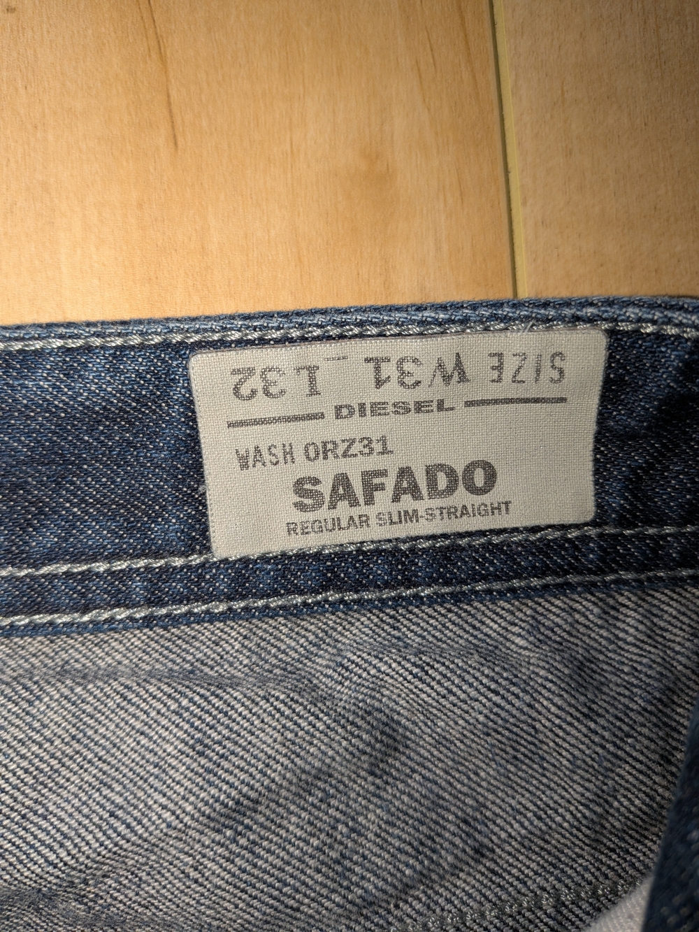 Vintage Y2K Diesel Safado Straight Fit Dark Blue Washed Jeans Great Condition - Picture 6 of 8